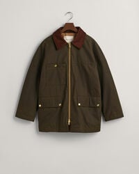 Vokset jakke i mellemlængde