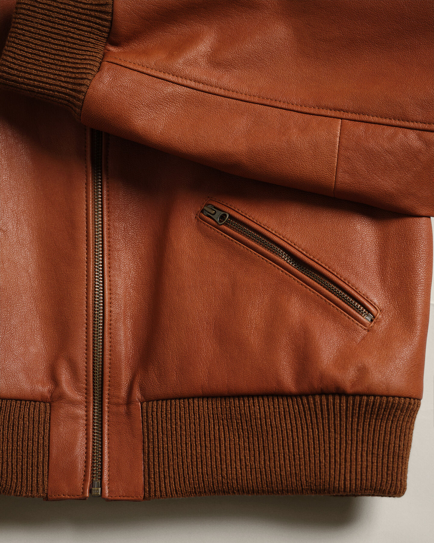 Wrangler x GANT læderjakke