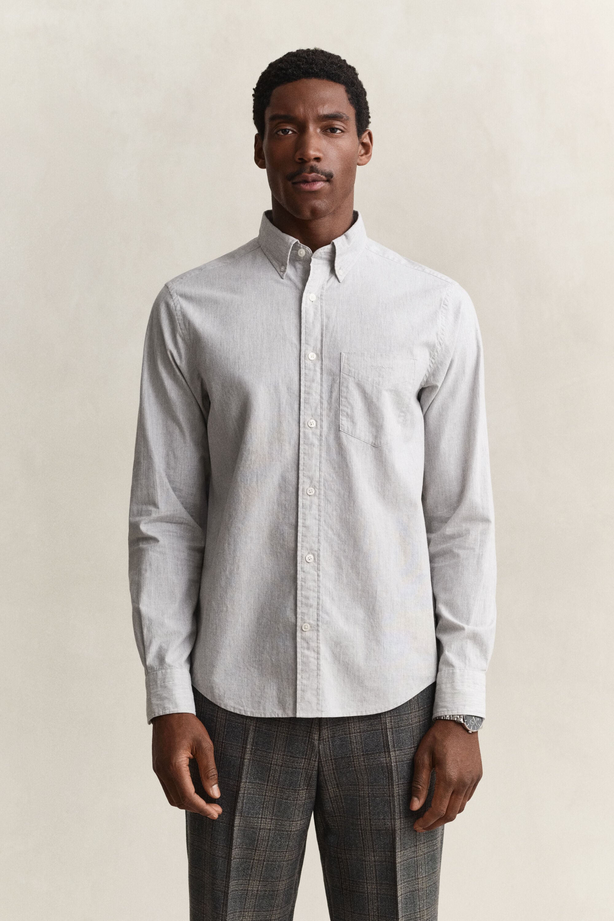 Mélange Archive poplin skjorte