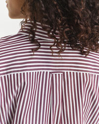 Klassisk skjortekjole i poplin med bælte