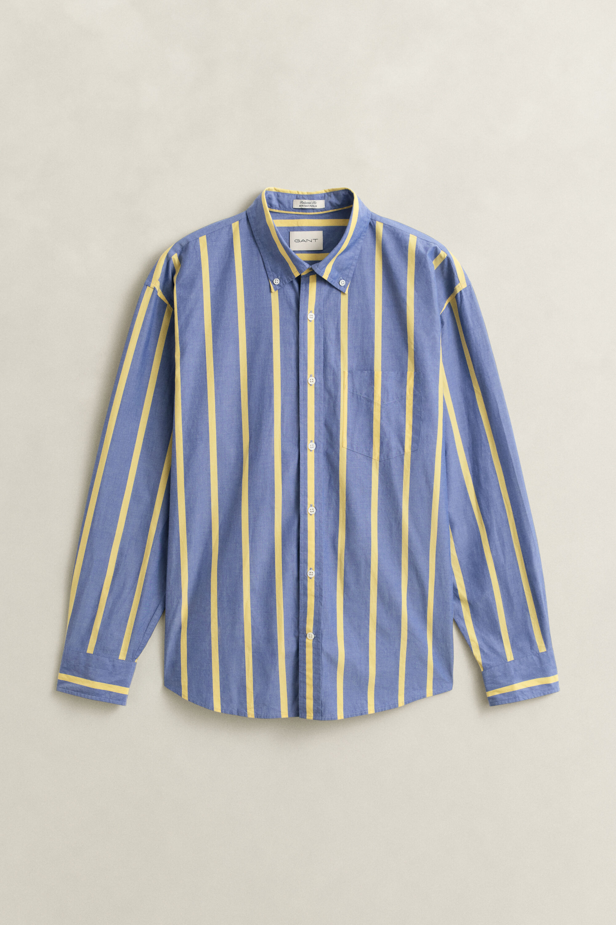 Heritage Poplin skjorte med striber