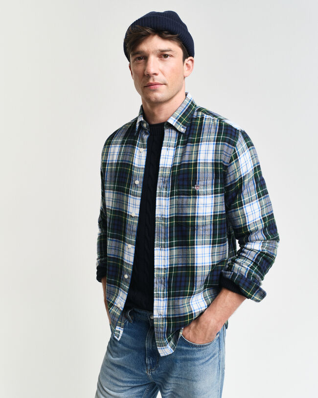 Regular Fit Checked Flannel Shirt