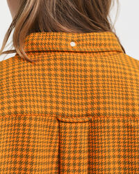 Relaxed fit houndstooth skjorte