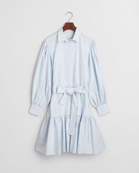 Stribet klassisk poplin-kjole