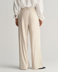 Relaxed fit skræddersyede hørbukser med stræk