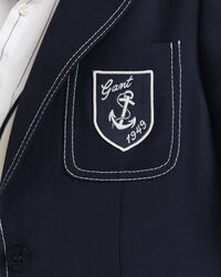 Bullion-blazer med kontrastsyning