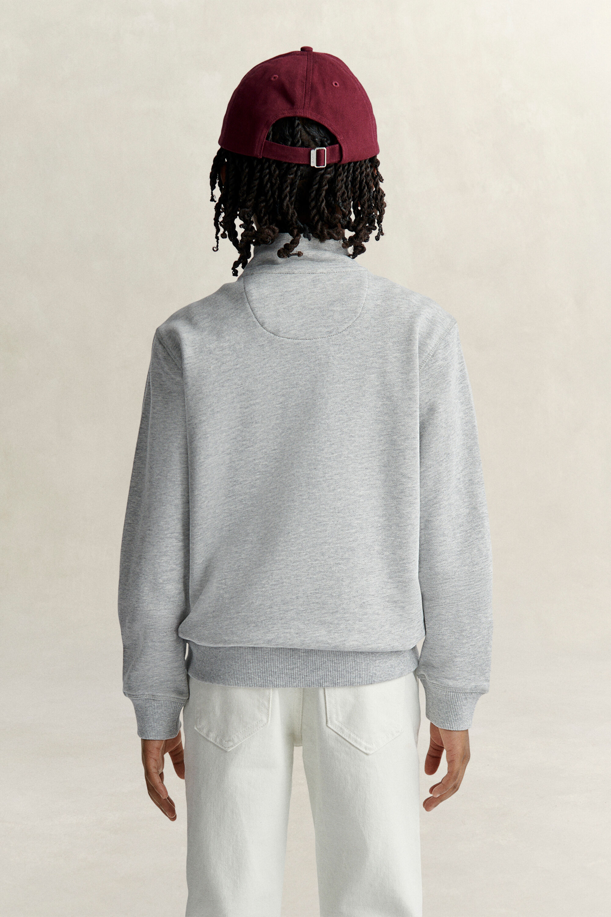 Teen Boys Shield sweatshirt med halv lynlås