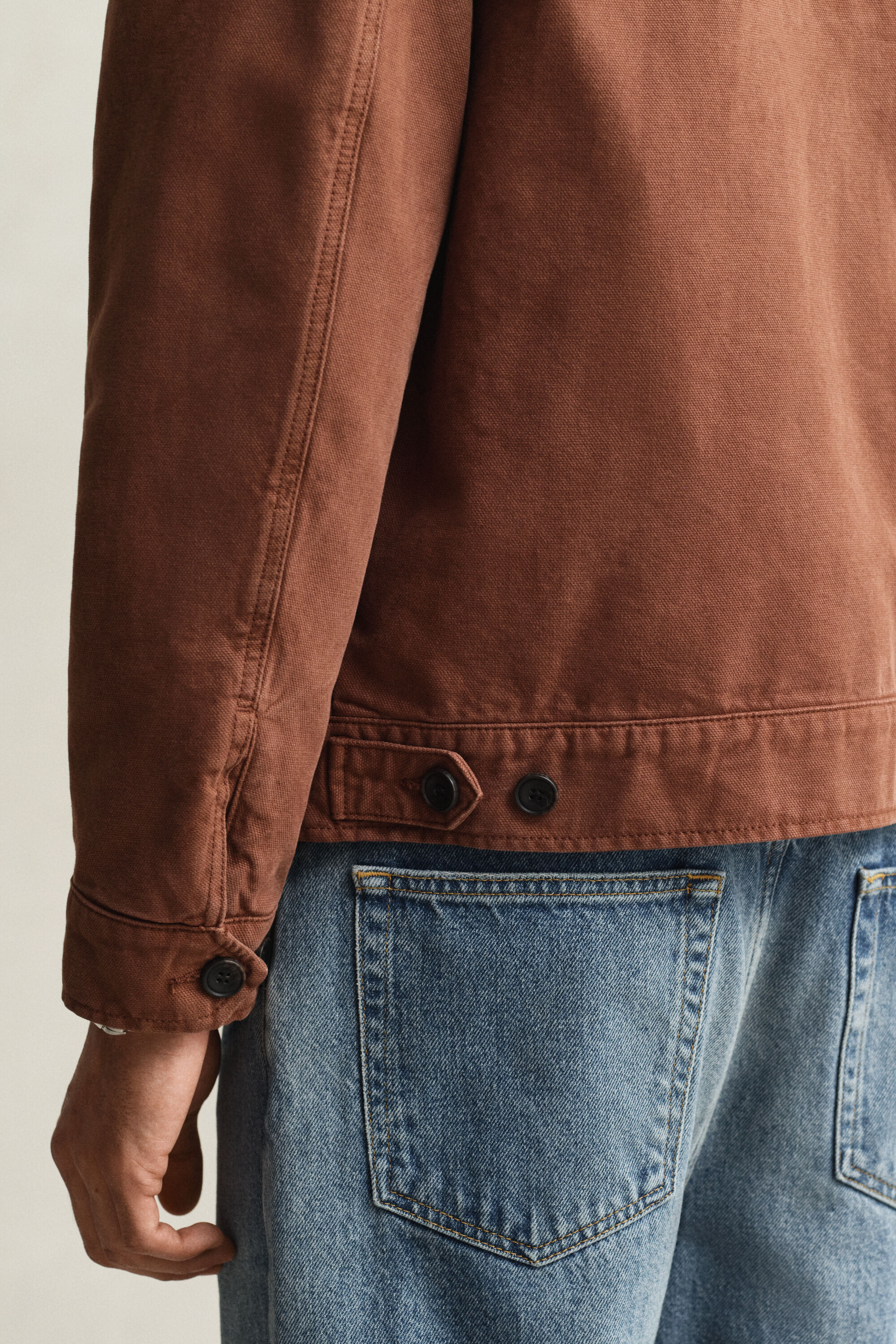 Jakke af bomuldslærred