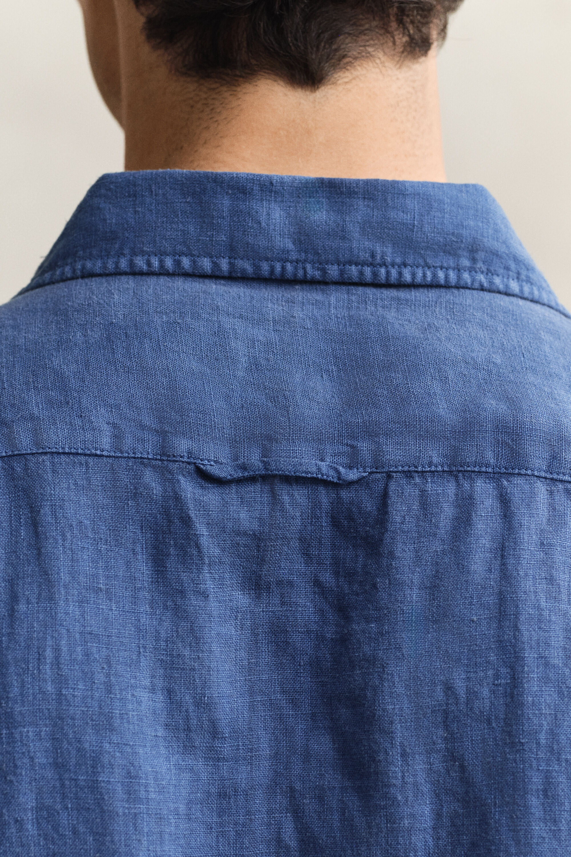 Kortærmet skjorte af hør