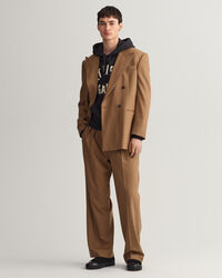 Oversized jakkesæt-blazer af flannel