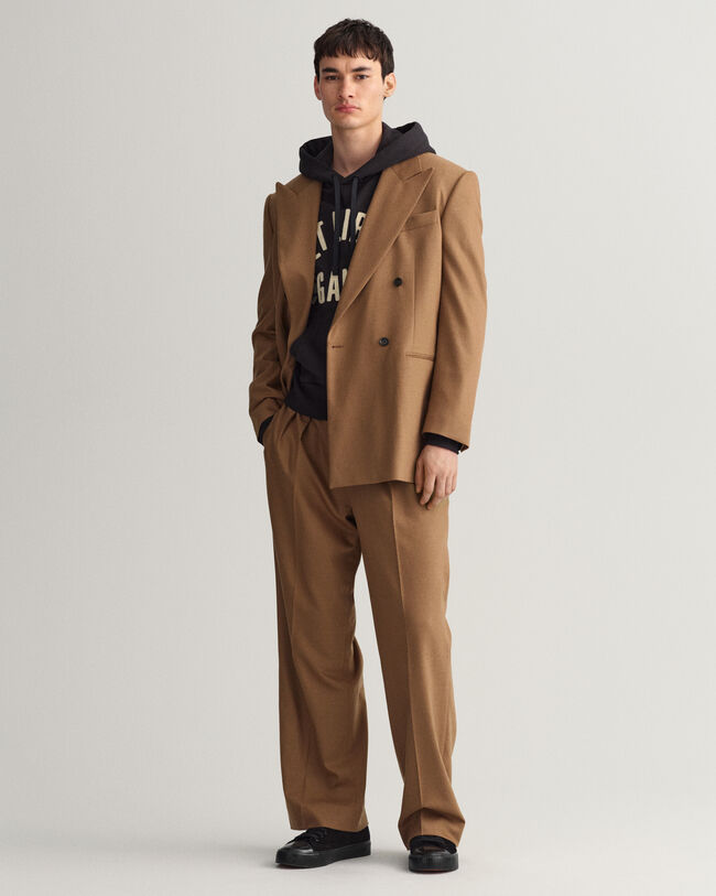 Oversized jakkesæt-blazer af flannel