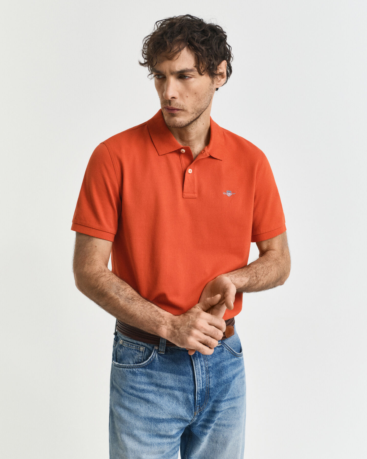 Regular fit Shield Piqué poloskjorte