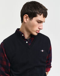 Klassisk vest af bomuld