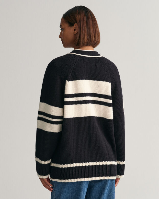 GANT Varsity cardigan med V-hals