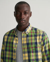 Regular fit skjorte af poplin med store tern