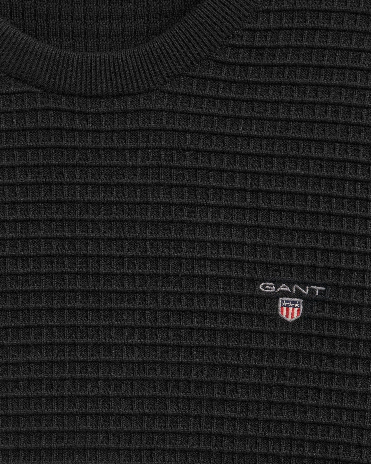 Texture crewneck sweater af bomuld