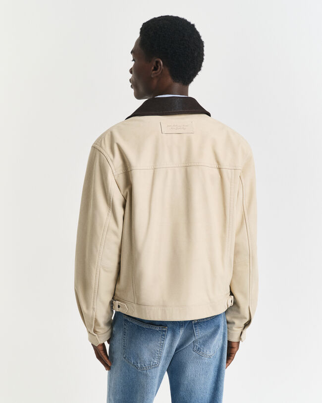 Rodeojakke af læder