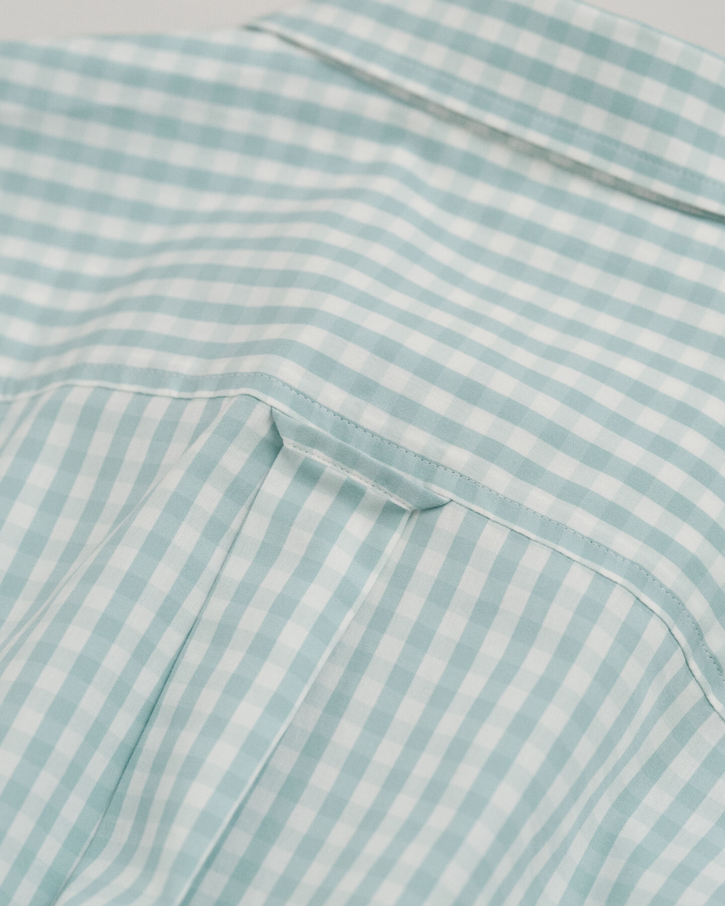 Regular fit gingham poplin skjorte