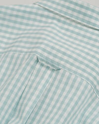 Regular fit gingham poplin skjorte