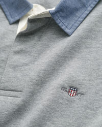 Heavy Rugger med krave i chambray