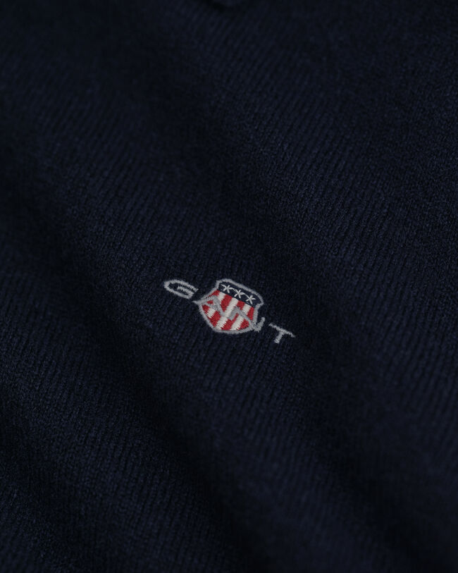 Polosweater af ekstra fin lammeuld