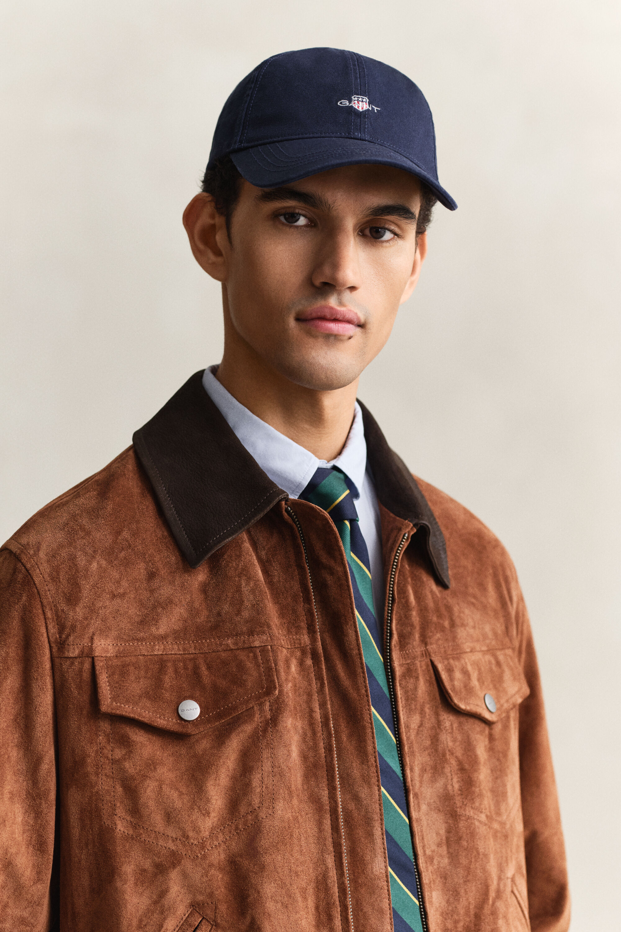 Shield cap af bomuldstwill