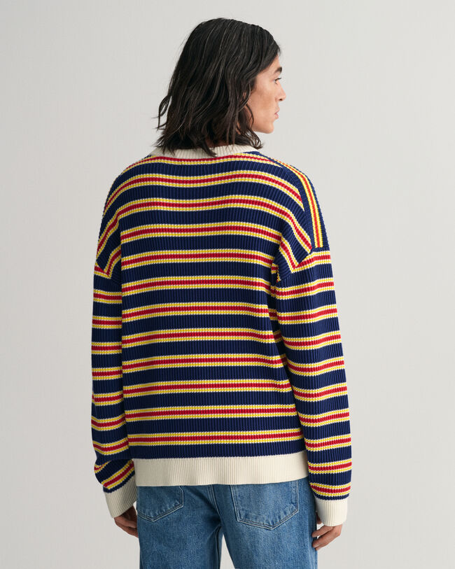 Flerstribet crewneck sweater