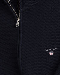 Triangle Texture sweater med lynlås