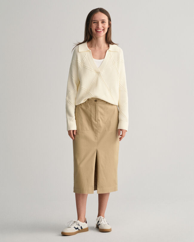 Tekstureret strikket Rugger