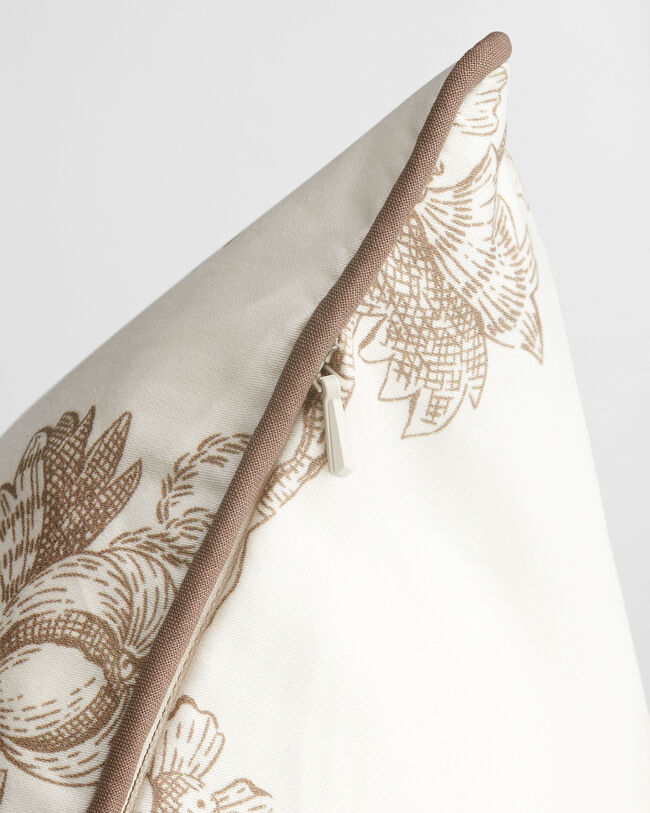 Satin pudebetræk med trætryk