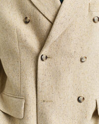 Relaxed fit jakkesæt-jakke med nister og sildebensmønster