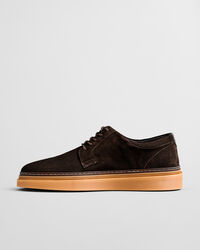 Kinzoon sko i ruskind med lave snørebånd