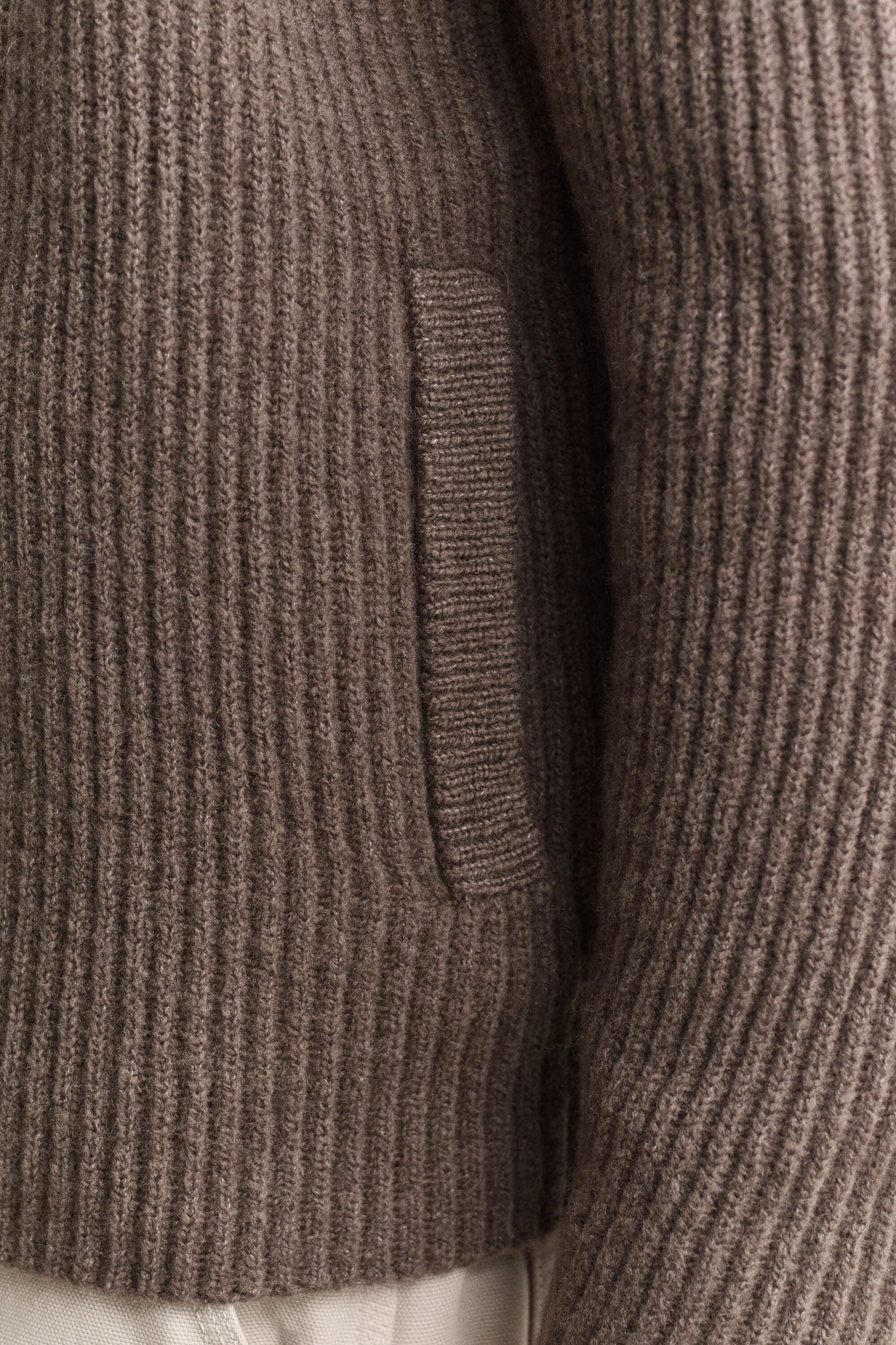 Strikket blazer cardigan