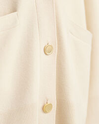 Relaxed fit cardigan med V-hals