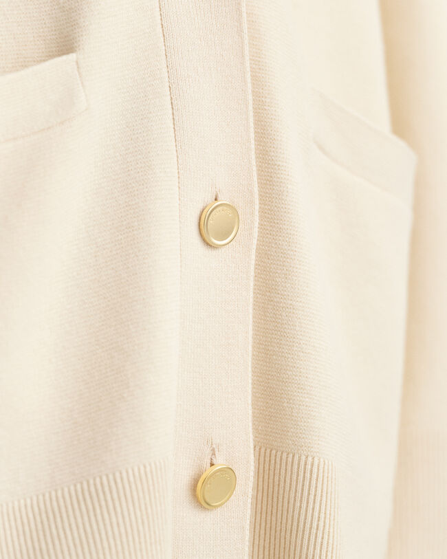 Relaxed fit cardigan med V-hals