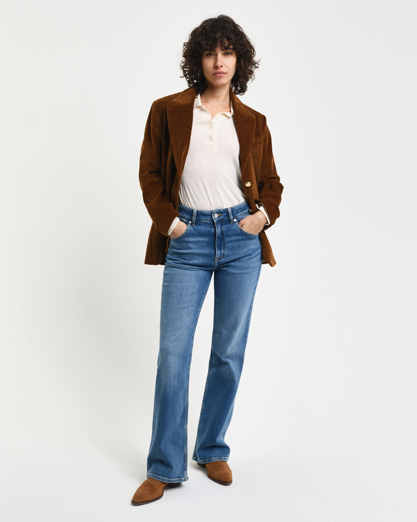 Slim fit jeans med svaj