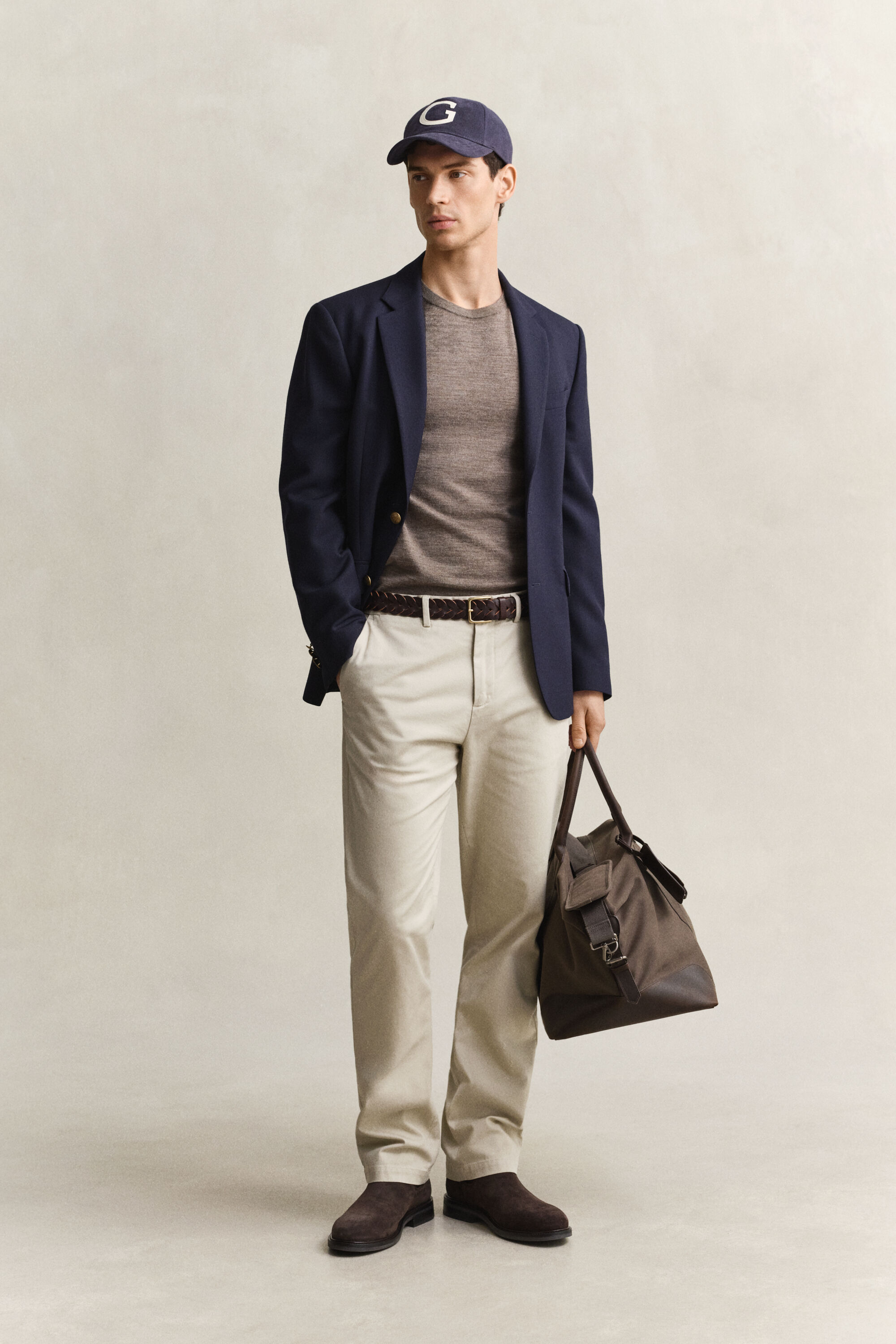 Regular fit smarte chinobukser