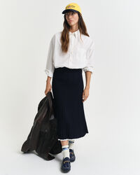 Strikket viskosenederdel