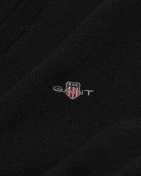 Sweater med V-hals af ekstra fin lammeuld