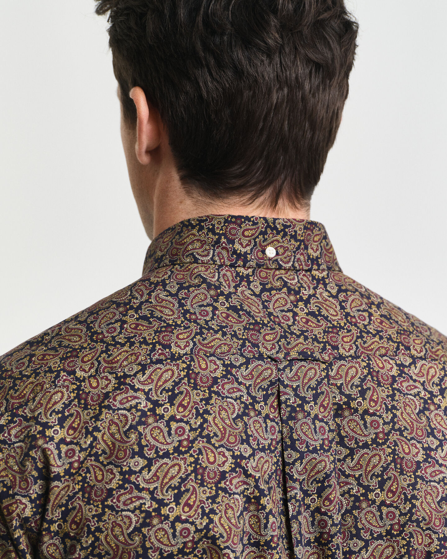 Regular fit trykt paisley skjorte