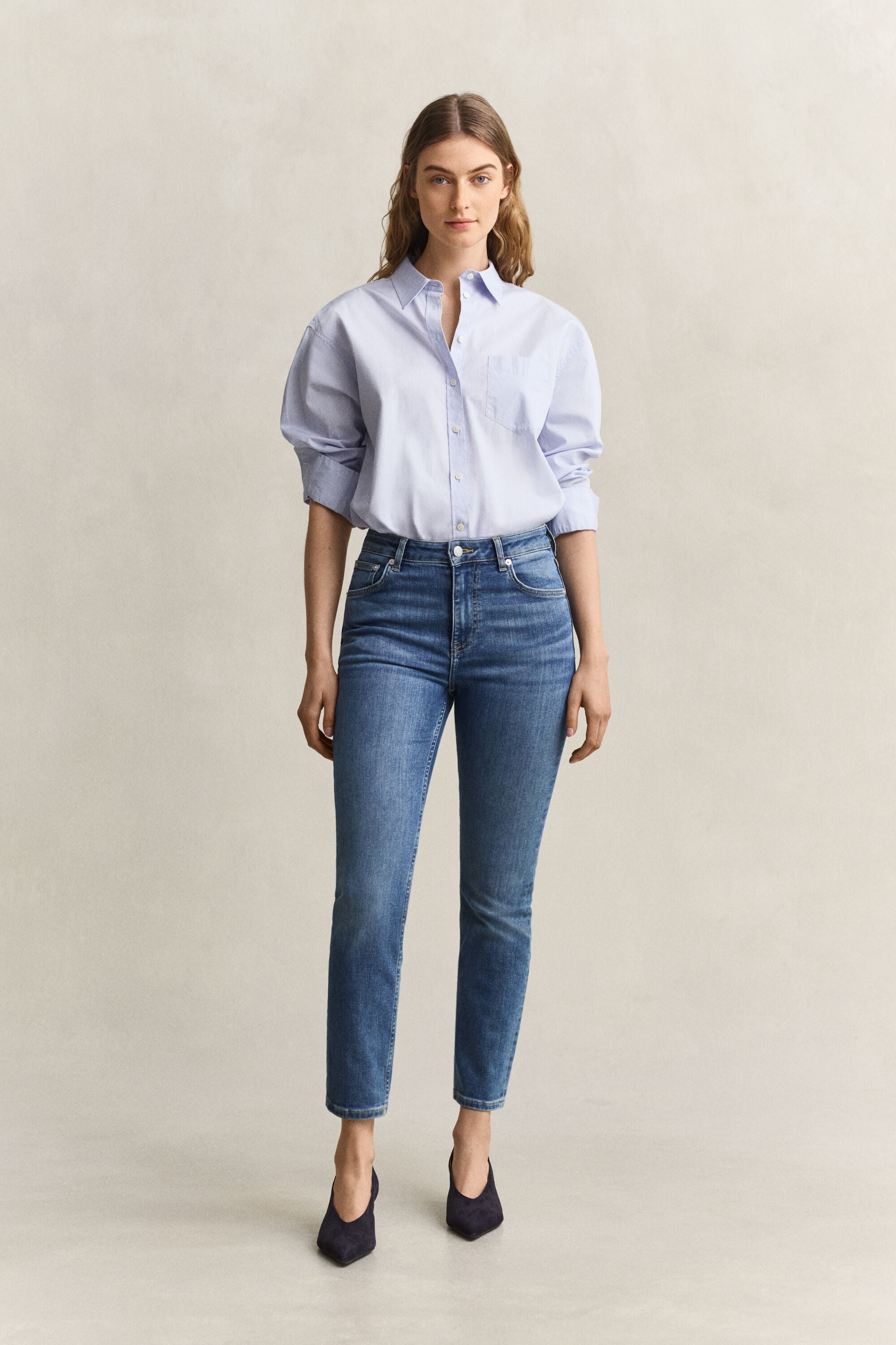 Korte jeans med stræk