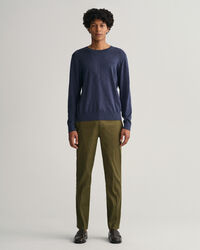 Jakkes&aelig;t-bukser af h&oslash;r og bomuld