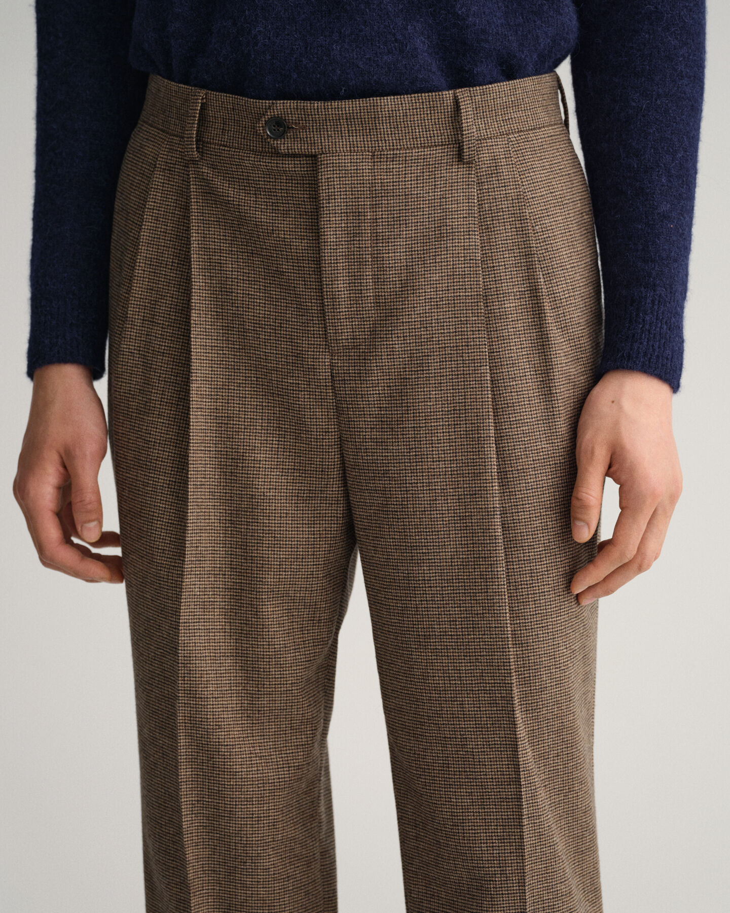 Houndstooth-ternede jakkesæt-bukser