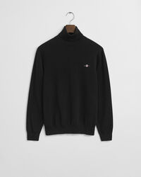 Klassiske sweater i bomuld med rullekrave