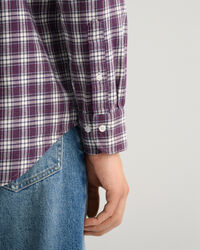 Regular fit ternet flannelskjorte