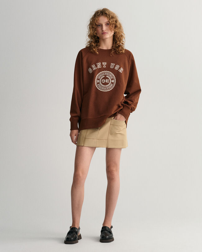 Oversized GANT USA sweatshirt med crewneck