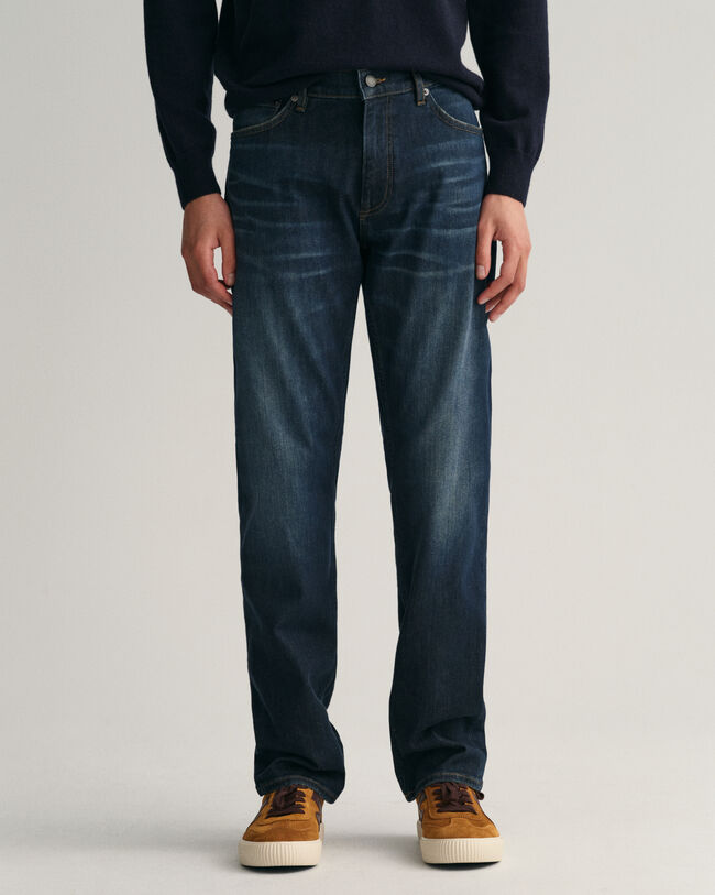 Regular fit Archive vaskede jeans