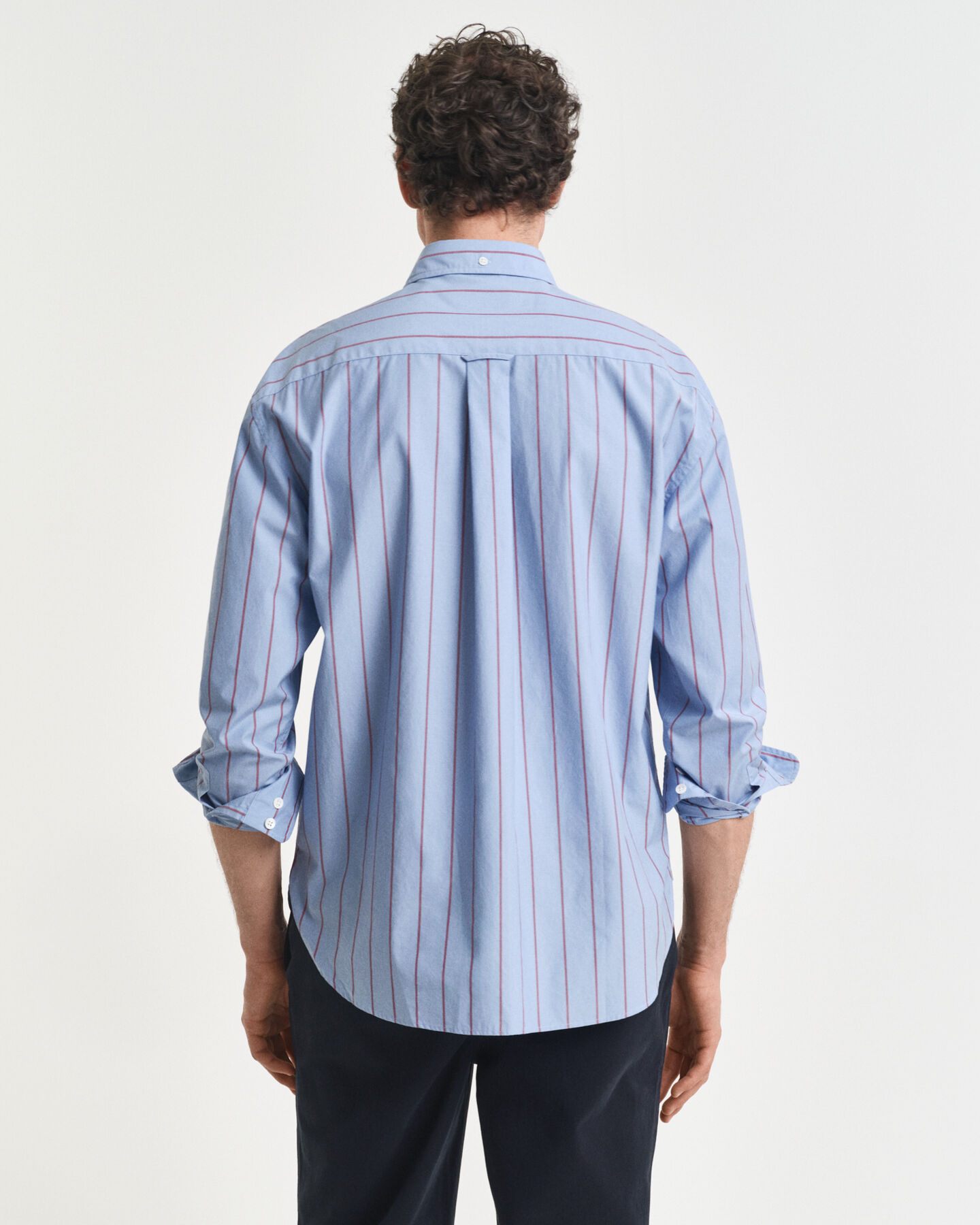 Relaxed fit Heritage Poplin skjorte med striber