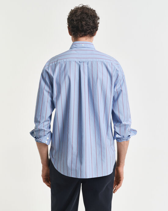 Relaxed fit Heritage Poplin skjorte med striber