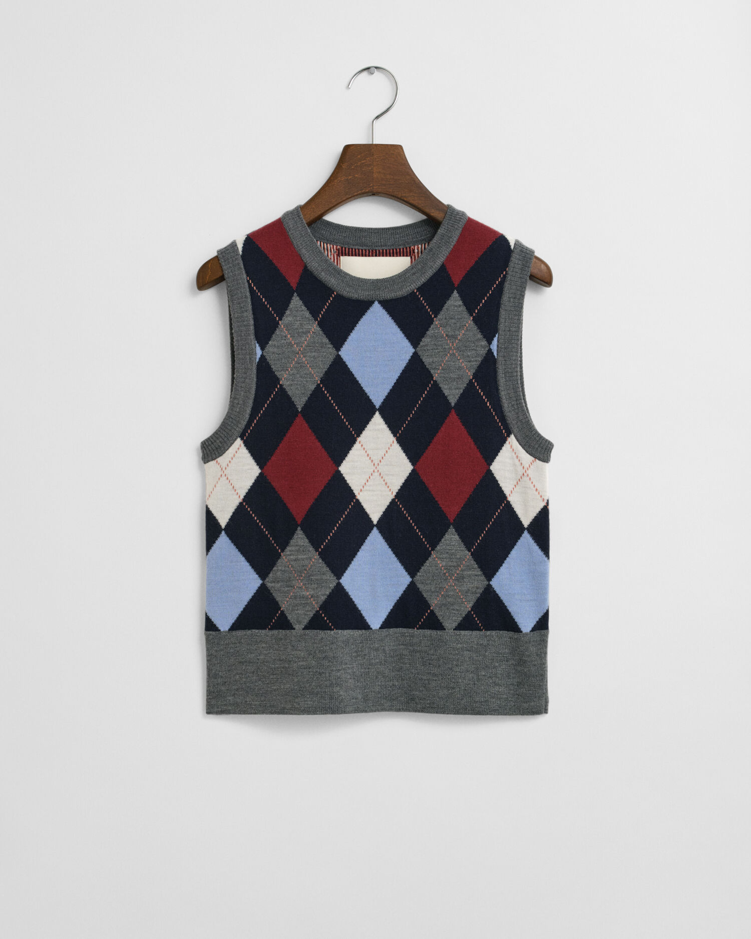 Argyle vest med crewneck